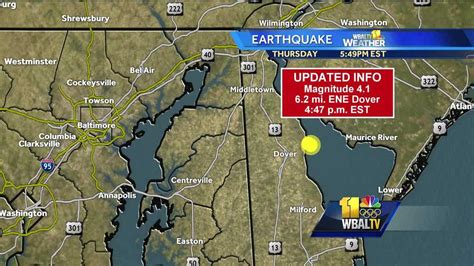 USGS: Earthquake felt in Maryland originated in Delaware