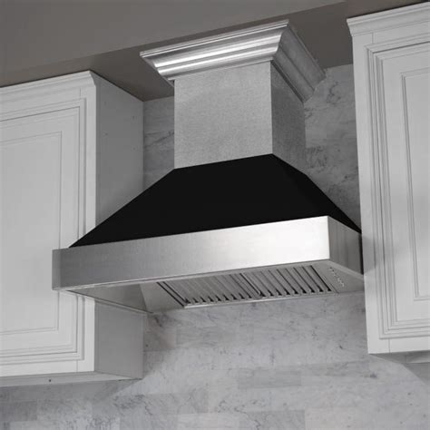 ZLINE 48" DuraSnow® Finish Range Hood with Black Matte Shell, 8654BLM-