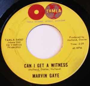 Marvin Gaye - Can I Get A Witness (1963, Indianapolis press., Vinyl ...