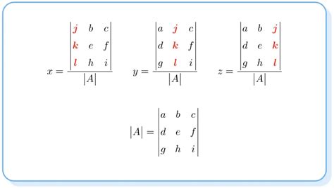 Resolver sistemas por la regla de Cramer (ejercicios resueltos)