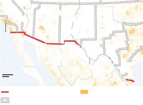 Texas Border Wall Map