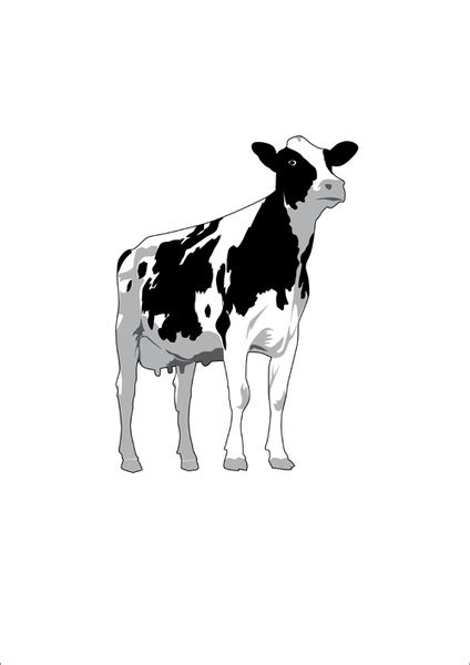 Different dairy cow design vector graphics Vectors graphic art designs in editable .ai .eps .svg ...