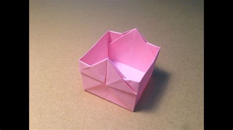 Origami Square Box - YouTube