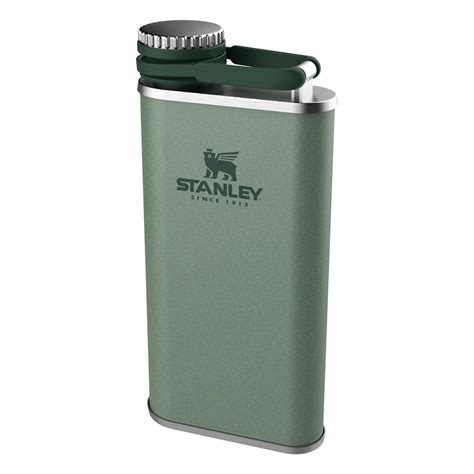 Stanley Classic Pocket Flask 8oz Easy Pour Wide Mouth Hammertone Green