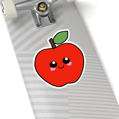 Red Apple Sticker - Etsy