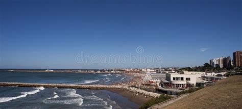 Argentina City of Mar Del Plata with Buildings and Hotels and Beaches ...