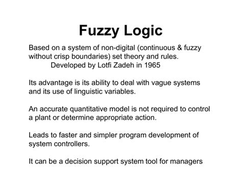 Fuzzy Logic Example