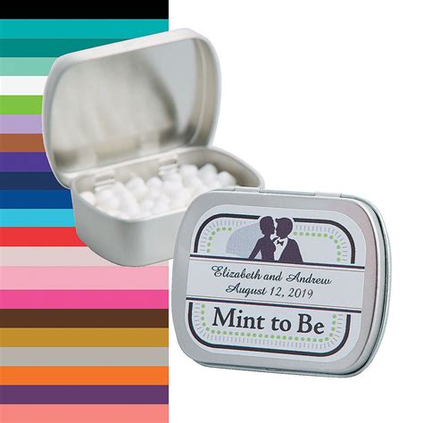 Personalized Mint to Be Wedding Mint Tins | Mint wedding, Personalized mints, Mint tins