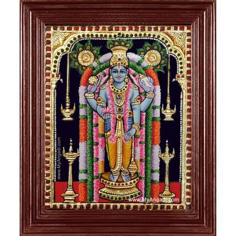 Guruvayur Sri Krishna Tanjore Painting, Guruvayur Sri Krishna Tanjore Paintings Online, Buy ...