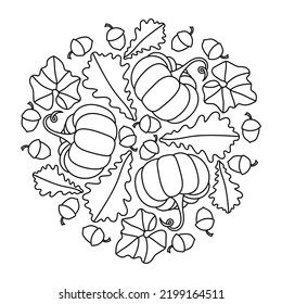 2,865 Autumn Mandala Coloring Pages Images, Stock Photos & Vectors | Shutterstock