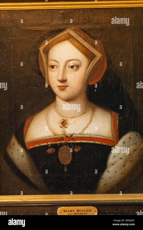 England, Kent, Hever, Hever Castle, Portrait of Mary Boleyn, Sister of ...