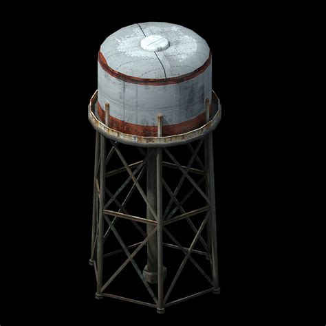 ArtStation - City-water tower 01 | Game Assets