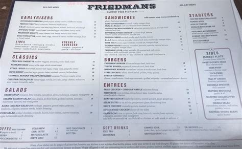 Online Menu of Friedmans Restaurant, New York, New York, 10018 - Zmenu