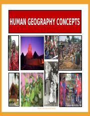 HUMAN GEOGRAPHY CONCEPTS FA21.pptx - HUMAN GEOGRAPHY CONCEPTS Deborah ...