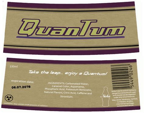 Nuka-Cola Quantum Printable Label