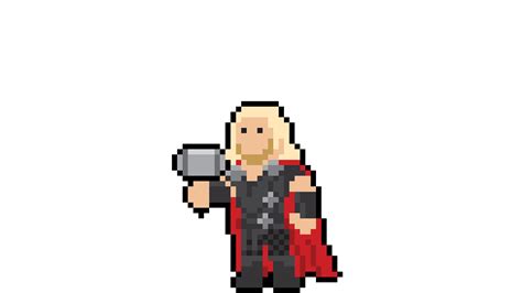 Thor Pixel Art, HD Superheroes, 4k Wallpapers, Images, Backgrounds, Photos and Pictures