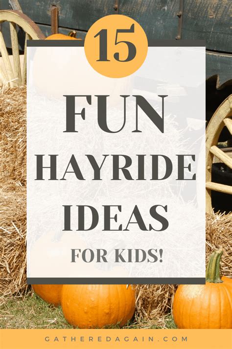 15 Hayride Ideas the Kids Are Going to Love! in 2022 | Hayride, Hayride ...