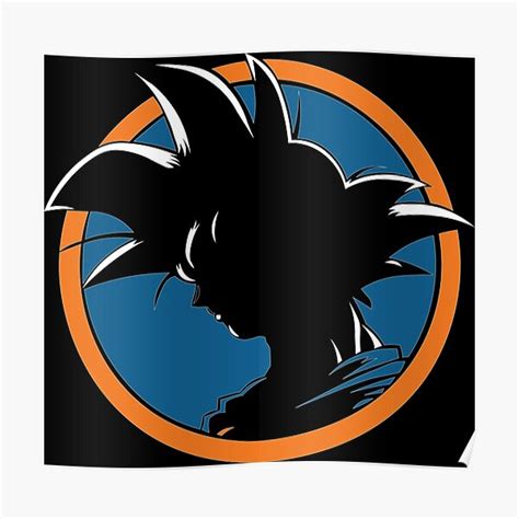 "Head goku silhouette" Poster for Sale by kirokiru | Redbubble