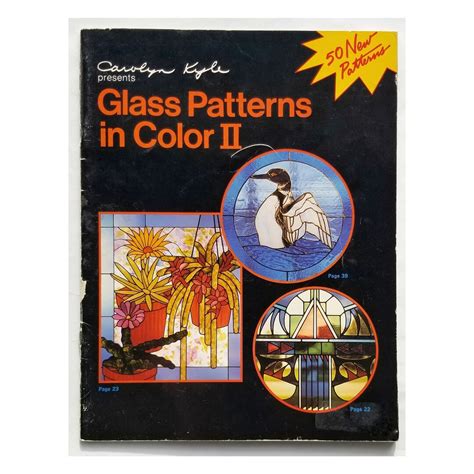 Stained Glass Design Book. Glass Patterns in Color 2. Wide Variety of Subjects, Horses, Rose ...