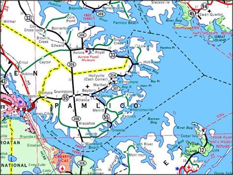 2006 Road Map of Pamlico Co., NC