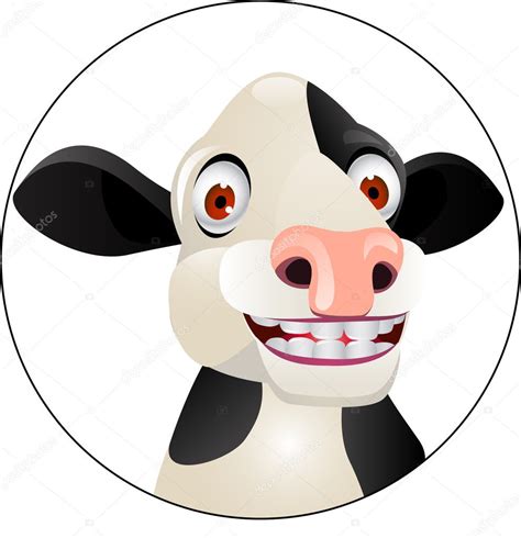 Funny cow cartoon — Stock Vector © dagadu #7871778