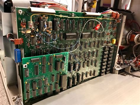 TRS-80 Model 4 mainboard with Grafyx board attached | Flickr