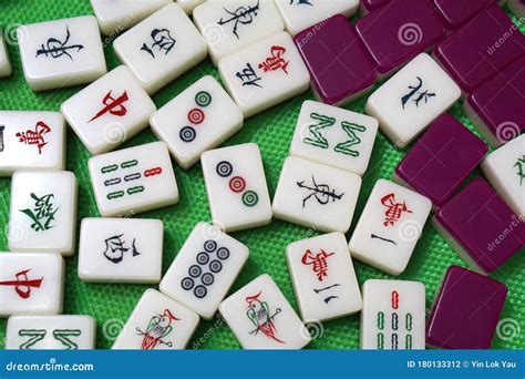 Mahjong - Chinese Traditional Tile-based Game Stock Photo - Image of holidays, chinese: 180133312