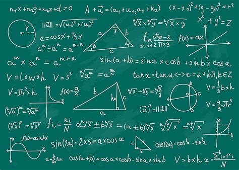 Math Formulas Formula Mathematical Green Background, Study, Calculate ...