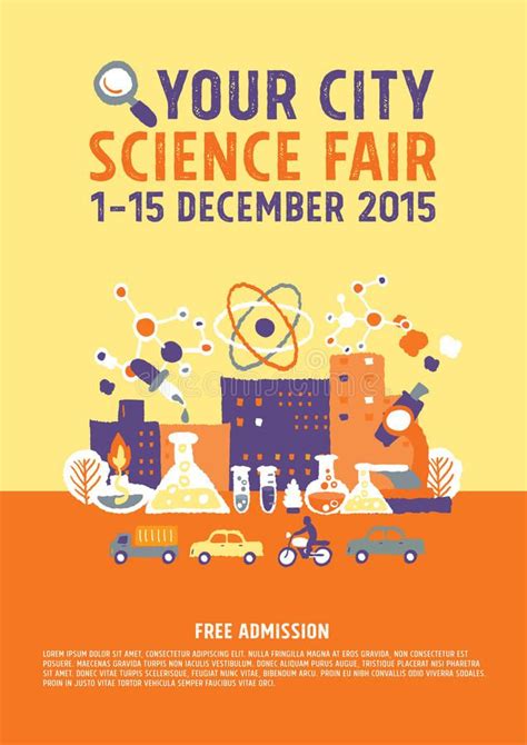 Science Fair poster concept. Freehand drawing vector illustration , #sponsored, #poster, # ...