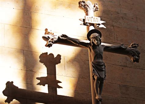 Free Images : wood, sunlight, statue, reflection, symbol, shadow, religion, church, christian ...