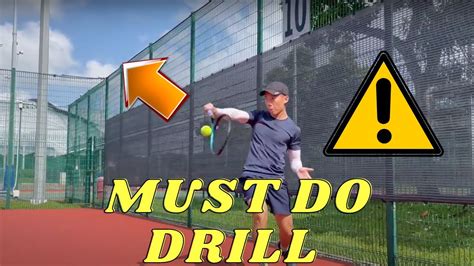 1 MUST DO ONE HAND BACKHAND HIGH BALL DRILL! - YouTube