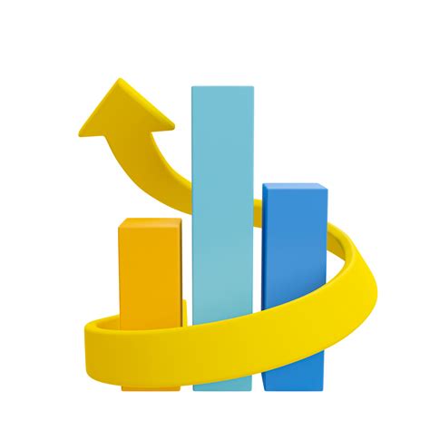 3d blank bar graph template. bar chart mock up. data analysis. colorful ...