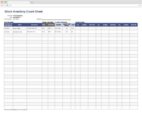 Inventory Tracking Excel Inventory Template