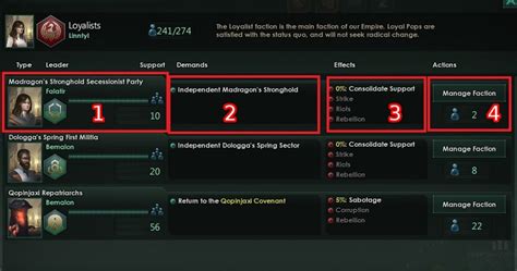 Factions | Management - Stellaris Game Guide | gamepressure.com