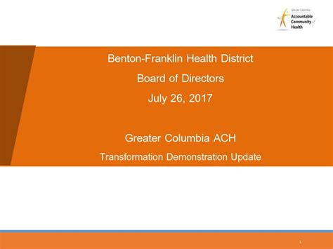 Benton-Franklin Health District Board of Directors July 26, ppt download