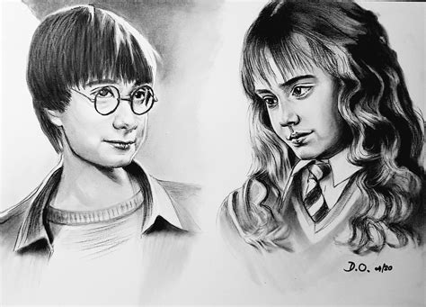 Hermione Granger et Harry Potter | Harry potter, Art, Dessin
