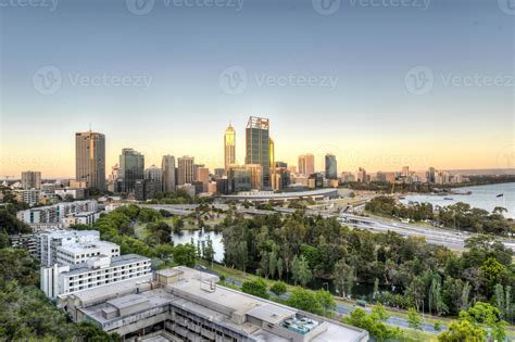 Perth Skyline, Australia 16672044 Stock Photo at Vecteezy