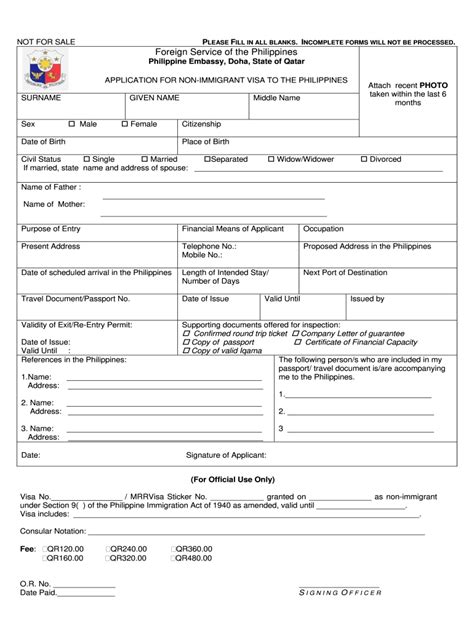 Philippine Visa Application Form For Us Citizens 2022 - Applicationforms.net