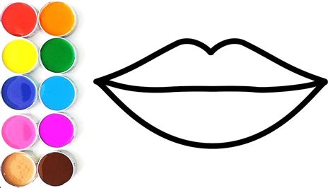 Coloring Page Of Lips - MerleenHiggins