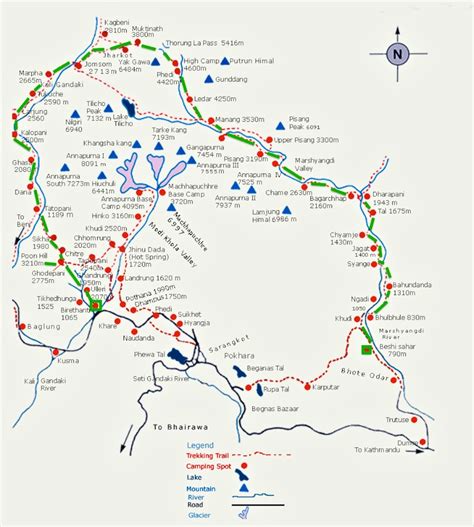 Annapurna Circuit Trekking Route and Map | Annapurna Trek