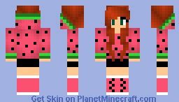 Watermelon Girl Minecraft Skin