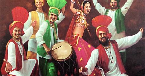 Old Punjabi Culture : Bhangra Dance from Punjab | Sketch like and ...