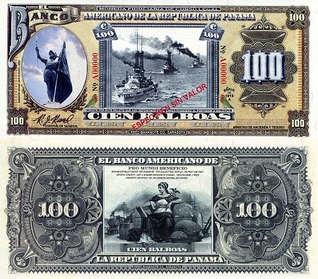 100 balboas (90) UNC Banknote