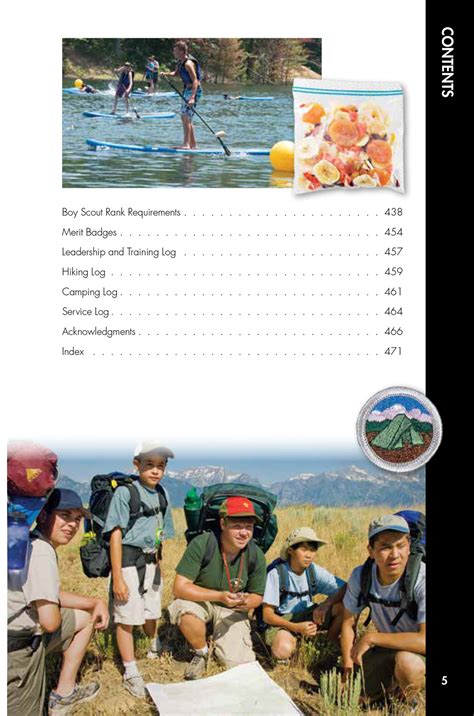 Inside the 13th edition of the Boy Scout Handbook