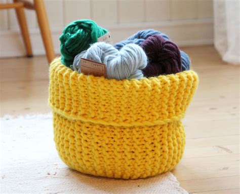 Knit these Handy Storage Baskets - Free Pattern! - The Spinners Husband