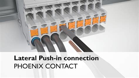 Push-in terminals with lateral conductor guidance - YouTube