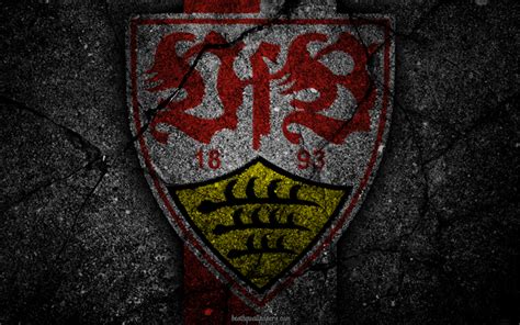 Download wallpapers Stuttgart, logo, art, Bundesliga, soccer, football ...