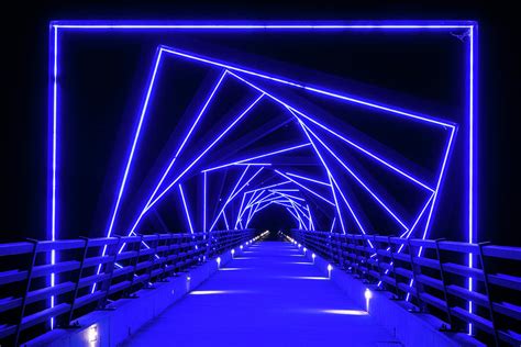 High Trestle Trail Bridge Night 3 Photograph by John Brueske - Fine Art America