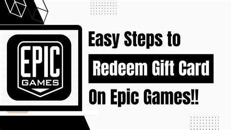 How To Redeem Epic Games Gift Card - Use Epic Games Gift Cards - YouTube