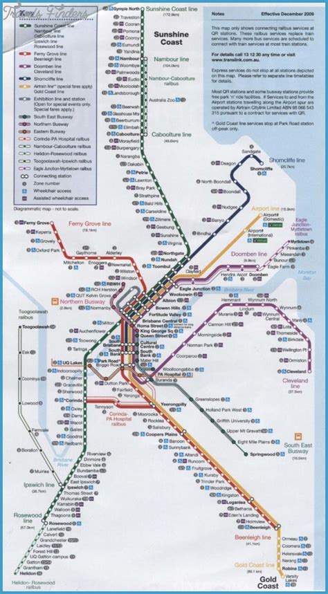 Brisbane Metro Map - TravelsFinders.Com